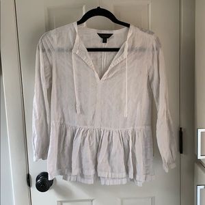 JCREW WHITE BLOUSE